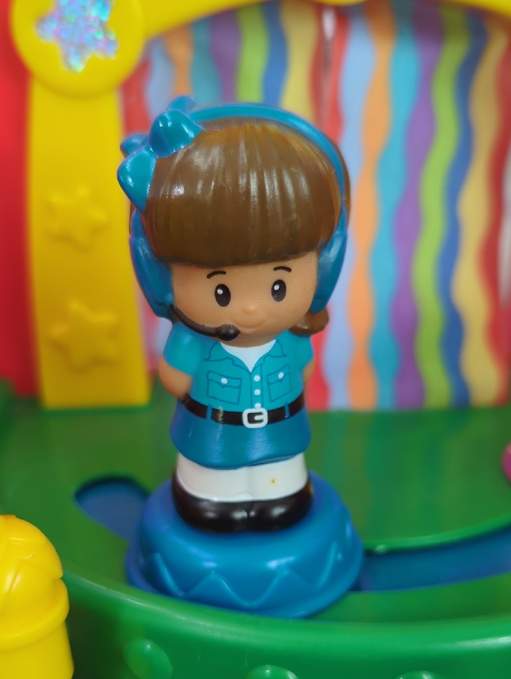 Little People - Blue Headset Play Figure for Kids - Cute Role-Play Dolll